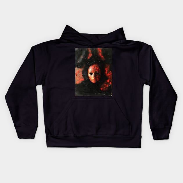 The Mask of the Dark Soul Kids Hoodie by heyokamuse